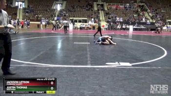 1A-4A 132 5th Place Match - Jackson Letson, Cleburne County vs Justin Thomas, Reeltown