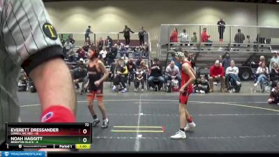 72 lbs Placement (4 Team) - Noah Haggitt, Brighton Black vs Everett Dressander, Lowell WC Red