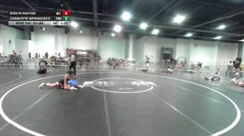 80 lbs Semifinal - Evelyn Nguyen, Mat Demon WC vs Charlotte DiFrancisco, Poway Elite