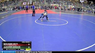 78 lbs Cons. Round 3 - Alexander Gonzalez, Hermiston Youth Wrestling Club vs Seth Norby-Betts, Twin City Wrestling Club