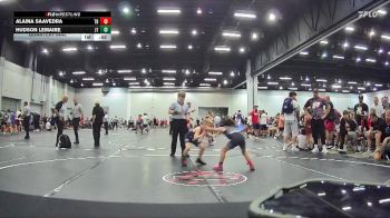 50 lbs Quarterfinal - Alaina Saavedra, Top Rank vs Hudson Lemaire, Jflo Trained