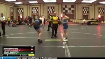 148 lbs Round 2 (8 Team) - Araya Guilmette, Misfits Dark Angles vs Piper Staniford, Misfits Red, White,& Blue