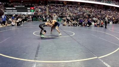 2A 132 lbs Quarterfinal - Adrian Fox, Chase vs Kayden Hess, Trinity