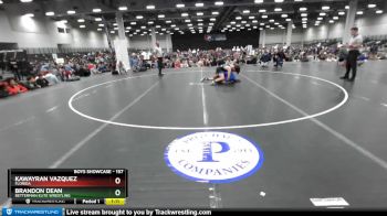 157 lbs Champ. Round 2 - Kawayran Vazquez, Florida vs Brandon Dean, Betterman Elite Wrestling