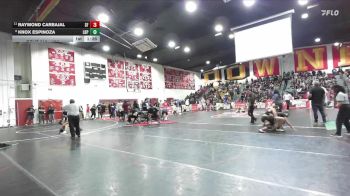 126 lbs Champ. Round 2 - Raymond Carbajal, Santa Fe vs Knox Espinoza, Long Beach Poly