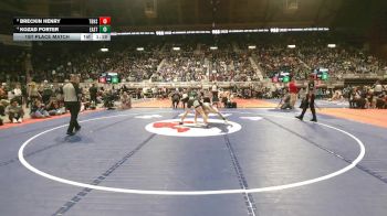 4A-138 lbs 1st Place Match - Kozad Porter, Cheyenne East vs Breckin Henry, Thunder Basin High School