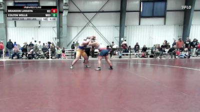 285 lbs Consi Of 8 #2 - Brandon Lavasta, New England College vs Colton Wells, Western New England