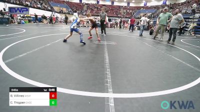 64 lbs Final - Brock Villines, Weatherford Youth Wrestling vs Corbin Thigpen, Choctaw Ironman Youth Wrestling