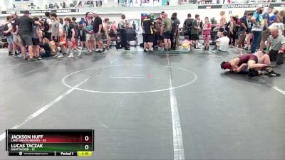 100 lbs Round 5 - Jackson Huff, Lake Gibson Braves vs Lucas Taczak, Unattached