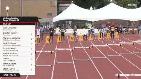 High School Boys' 300m Hurdles 5A, Finals 1