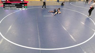 Junior Girls - 135 lbs Semis - Naima Ghaffar, Contenders Wrestling Academy vs Vanessa Aguirre, Arizona Girls Wrestling