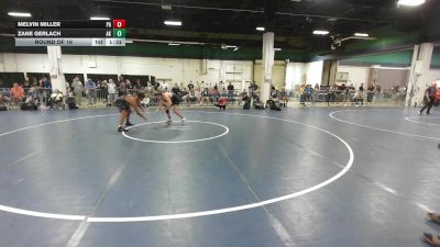 165 lbs Round Of 16 - Zane Gerlach, AK vs Melvin Miller, PA