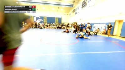 285 lbs Cons. Round 2 - David Chavez, Rancho Bernardo Wrestling vs Christian Underwood, Yucca Valley Wrestling