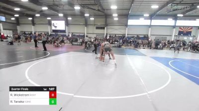 156 lbs Quarterfinal - River Wickstrom, Montazuma Cortez vs Raidyn Tanaka, Yuma Elite Wr Ac