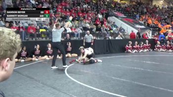 150 lbs Quarterfinal - Barrett Morgan, Algona vs Dawson Beyer, Clarion-Goldfield-Dows