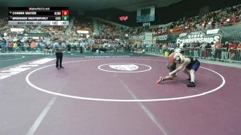 157 lbs Cons. Round 2 - Corbin Mayer, Meriden-Jefferson West HS vs Brennen Westervelt, Coffeyville-Field Kindley HS