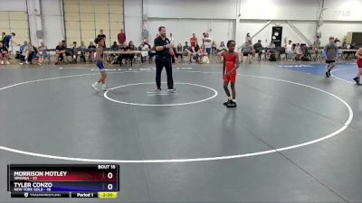 87 lbs Placement Matches (8 Team) - Morrison Motley, Virginia vs Tyler Conzo, New York Gold