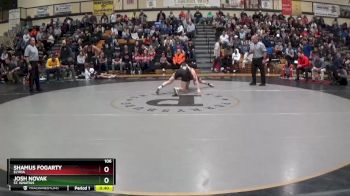 106 lbs Cons. Round 2 - Shamus Fogarty, Elyria vs Josh Novak, St. Ignatius