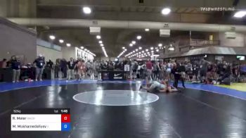 52 kg Round Of 32 - Ryan Meier, Wachusett Youth Wrestling vs Maksim Mukhamedaliyev, Illinois