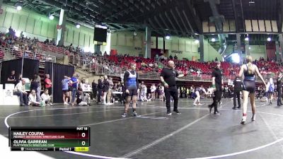 150 lbs Quarterfinal - Hailey Coufal, Midwest Destroyers Wrestling Club vs Olivia Garrean, Plattsmouth Wrestling Club