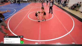 58 lbs Rr Rnd 2 - Skylar Ross, Verdigris Youth Wrestling vs Haven Pohlsander, Warner Eagles Youth Wrestling