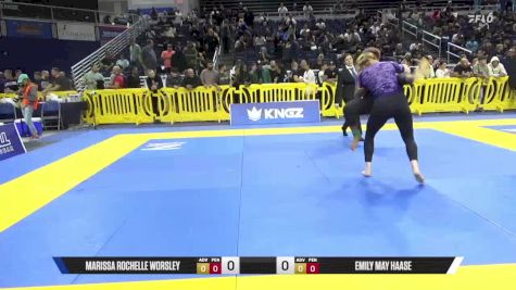 Emily May Haase vs Marissa Rochelle Worsley 2025 Pan IBJJF Jiu-Jitsu No-Gi Championship