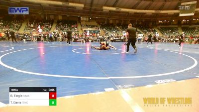 92 lbs Consi Of 8 #2 - Blaize Tingle, NBWA vs Tajuan Davis, Team Tulsa Wrestling Club