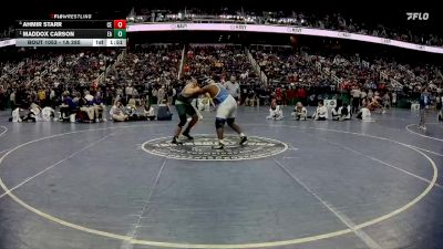 1A 285 lbs Quarterfinal - Maddox Carson, Eastern Randolph High School vs Ahmir Starr, Cherryville High School