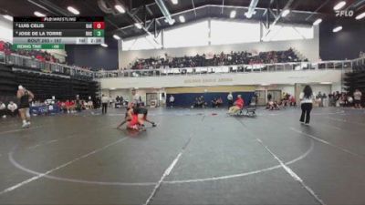 197 lbs Champ. Round 2 - Jose De La Torre, Rio Hondo College vs Luis Celis, Bakersfield