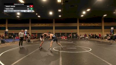 174 lbs Rd Of 16 - Riley Davis, Wyoming vs Nick Fine, Columbia