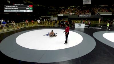 62 lbs Quarters - Jameson Philpot, Gladiator Wrestling vs Dorian Lustre, SilvaBack Training Center
