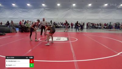 130 lbs Final - Blake Anderson, York vs Bryce Ault, Hanover