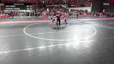 60 lbs Cons. Round 2 - Scarlett Youngs, Sugar River Raiders vs Lilly Steele, Boscobel Youth Wrestling