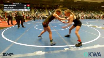 70 lbs Rr Rnd 2 - Emily Tarwater, Eufaula Ironheads Wrestling Club vs Kynlee Cary, Owasso Takedown Club