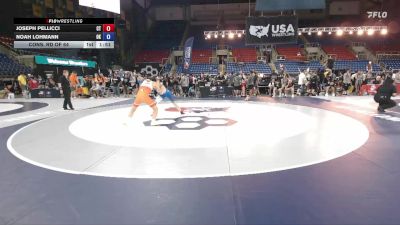 132 lbs Cons. Rd Of 64 - Joseph Pellicci, CT vs Noah Lohmann, OK