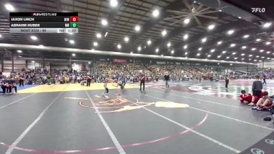 90 lbs Champ. Round 2 - Abrahm Huber, MATPAC Wrestling vs Jaxon Linch, Belle Fourche Wrestling