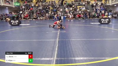 114 lbs Consy 4 - Liam Davis, Lake Highland Prep-FL vs Coleton Klipa, Norwin