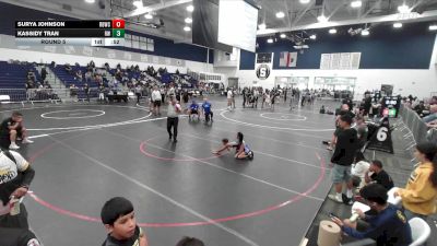 59-64 lbs Round 5 - Surya Johnson, Rancho Bernardo Wrestling Club vs Kassidy Tran, Reign WC