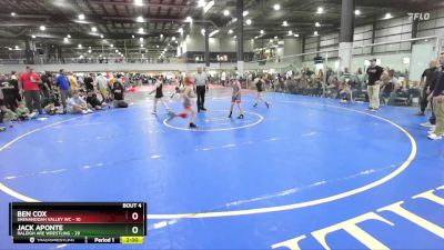 80 lbs Round 2 (6 Team) - Jack Aponte, RALEIGH ARE WRESTLING vs Ben Cox, SHENANDOAH VALLEY WC