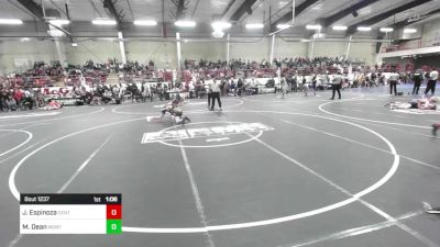 102 lbs Semifinal - Justice Espinoza, Central Grand Junction vs Mathieu Dean, Monte Vista Takedown Club