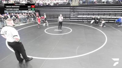 3A 132 lbs Champ. Round 1 - Hayden Adams, Juab vs Brian Marquez, Manti