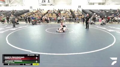 106 lbs Cons. Round 2 - Anthony Perrino, Club Not Listed vs Marco Provenzano, Fairport Youth Wrestling