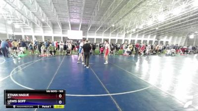165 lbs Cons. Round 4 - Ethan Hague, WY vs Lewis Goff, CA