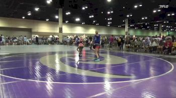 100 lbs Finals (8 Team) - Cora Hayes, Red Knights vs Bryce Travers, Charlie`s Angels-FL Blk