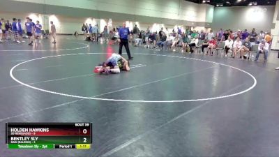 132 lbs Placement Matches (16 Team) - Holden Hawkins, SD Renegades vs Bentley Sly, Raw (Raleigh)