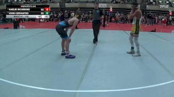 130 lbs Cons. Semi - John Cervantes, Bison Wrestling Club vs Kaelib Richmond, Tomah/Askren