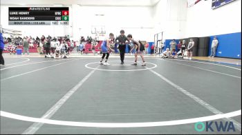 110 lbs Semifinal - Luke Henry, Newcastle Youth Wrestling vs Noah Sanders, Choctaw Ironman