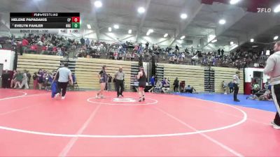 130 lbs Quarterfinal - Evelyn Fahler, Harrison High School vs Helene Papadakis, Crown Point