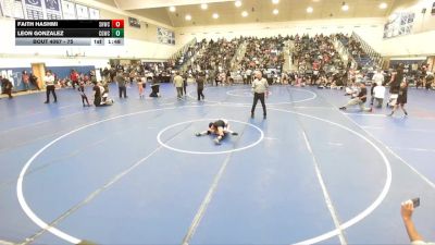 75 lbs Round 1 - Leon Gonzalez, Cal Grapplers Wrestling Club vs Faith Hashmi, Savage House Wrestling Club