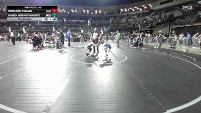 65 lbs 7th Place - Gennaro Rinaldi, Saddle Brook vs Haden Hobart-Magrys, American MMAW